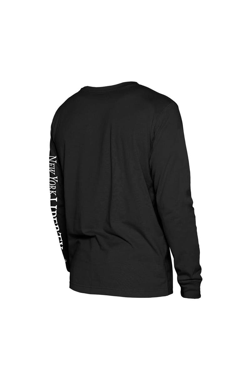 New Era Men's New Era Black New York Liberty Old School Sport Long Sleeve T-Shirt, Alternate, color, 
