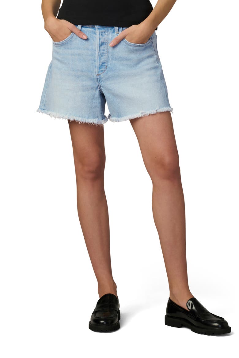 The Jessie Fray Hem Stretch Denim Shorts, Alternate, color, FICTION