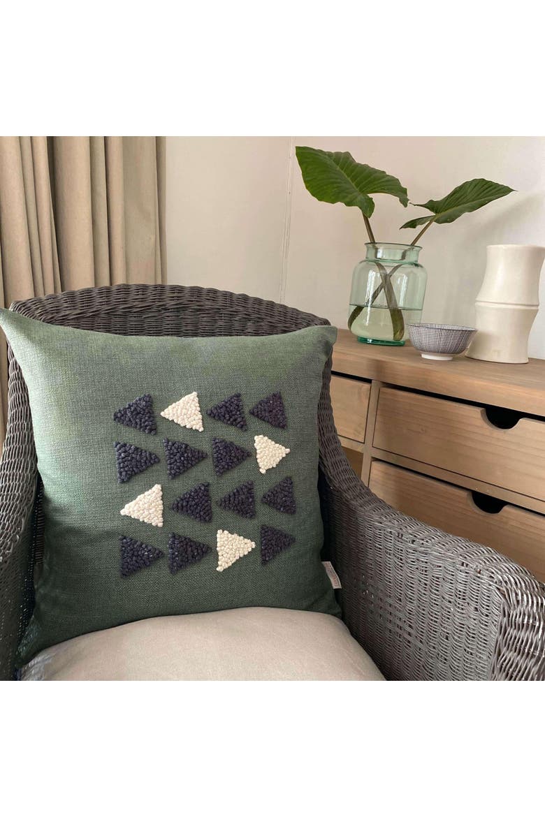 Afriscandi Harvest Green Throw Pillow, Alternate, color, Harvest Green