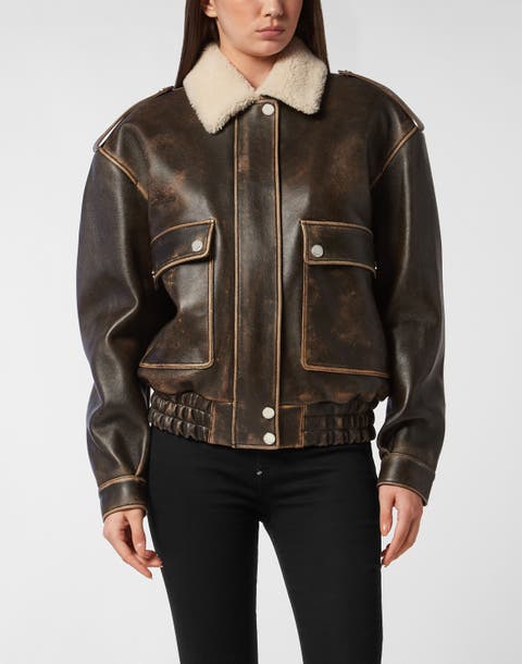 Leather Jacket Signature Women