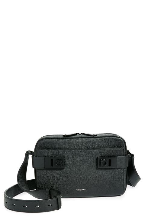 Twins Leather Crossbody Bag