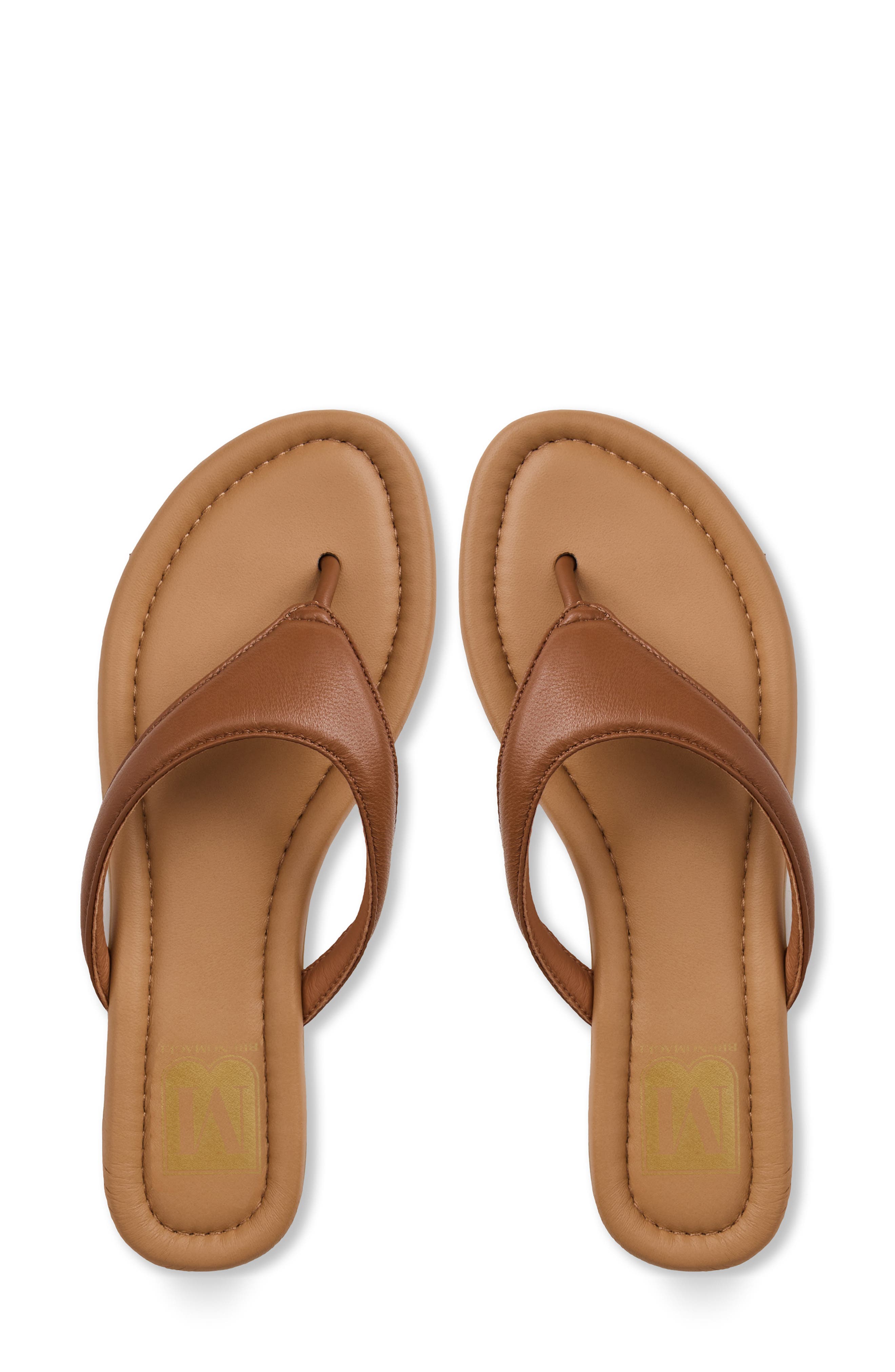 Malora Flip Flop, Alternate, color, COGNAC LEATHER