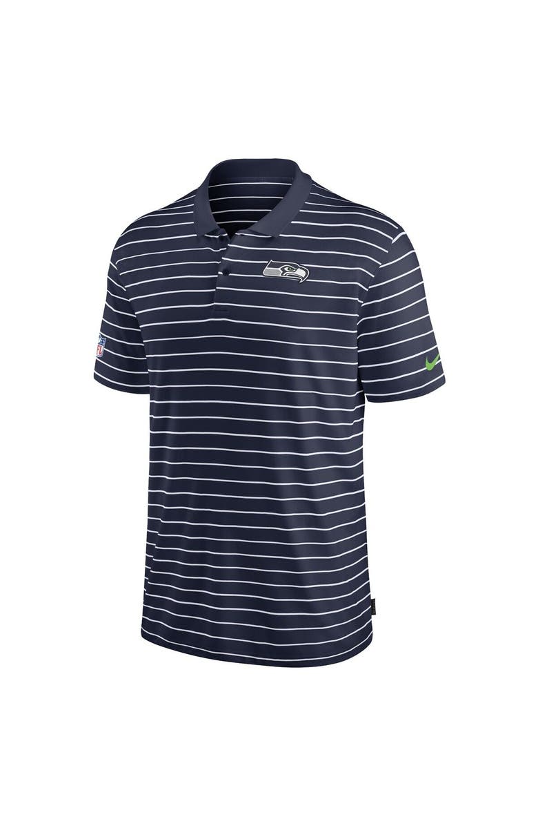 Nike Men's Nike Navy Seattle Seahawks 2022 Sideline Lock Up Victory Performance Polo, Alternate, color, Navy