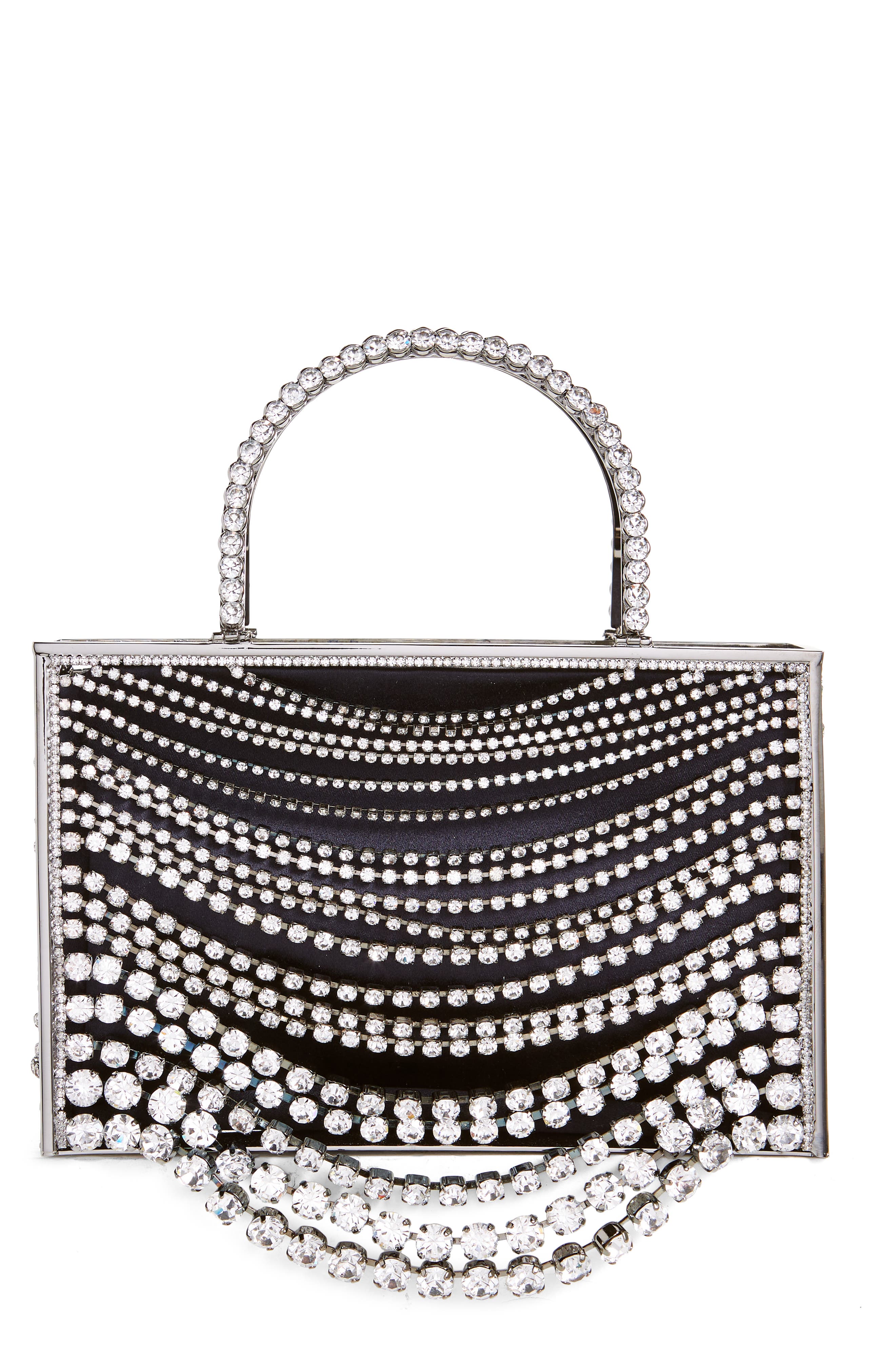 Benedetta Bruzziches Giulietta degli Spiriti Crystal Embellished Minaudière, Main, color, 