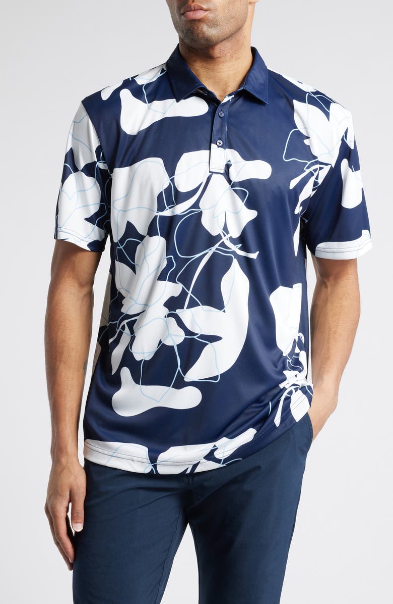 Swannies Bob Floral Golf Polo, Main, color, 