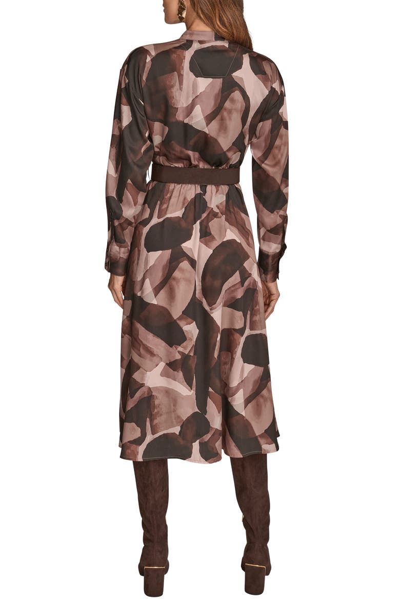 Abstract Print Long Sleeve Shirtdress, Alternate, color, NOLITA MULTI