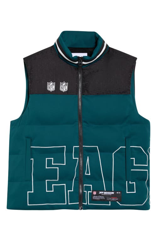 Off Season Nfl Team Water Repellent Puffer Vest In Green