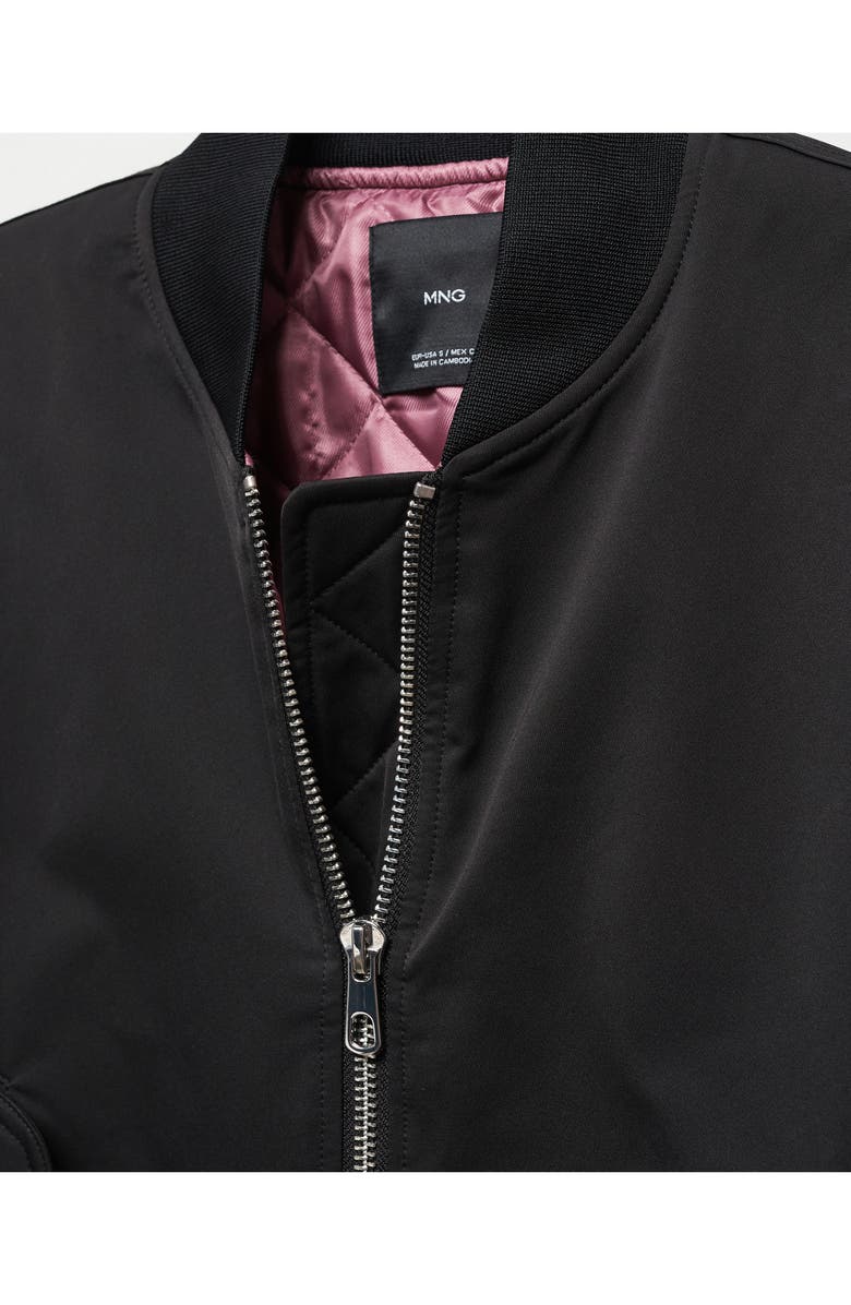MANGO Oversize Bomber Jacket, Alternate, color, 