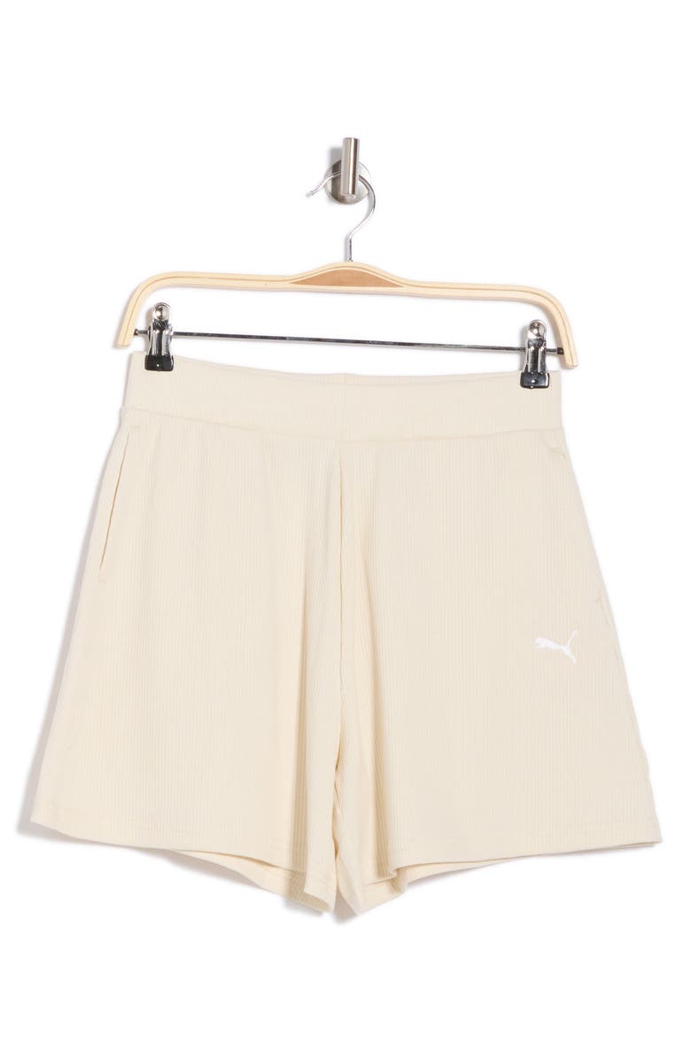 PUMA Essentials Elevated High Waist Shorts, Alternate, color,