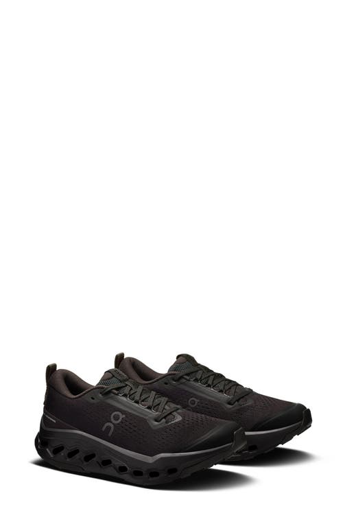 On Cloudsurfer Trail 2 Trail Running Shoe In Black