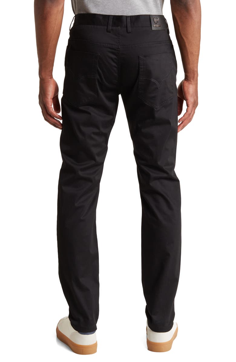 T.R. PREMIUM Slim Fit Cotton Stretch Chino Pants, Alternate, color, Black