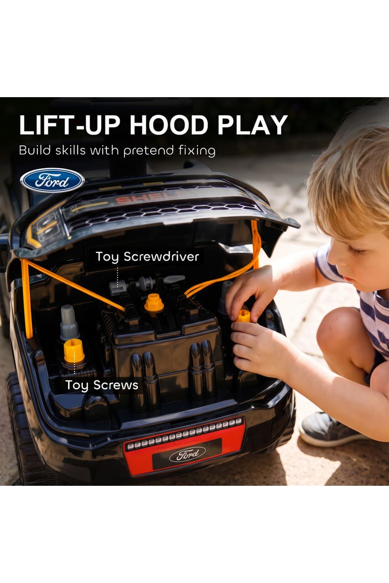 Licensed Ford Shelby 3-in-1 Push Ride On Car, Alternate, color, Black