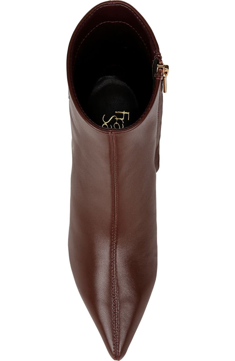 Franco Sarto Anna Pointed Toe Bootie, Alternate, color, Dark Brown