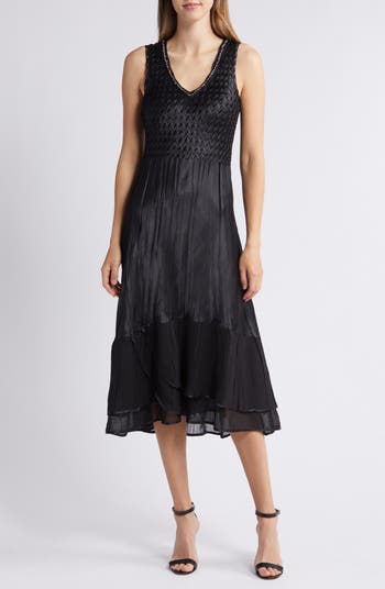 Komarov Charmeuse Chiffon Cocktail Midi Dress Jacket Set Nordstrom