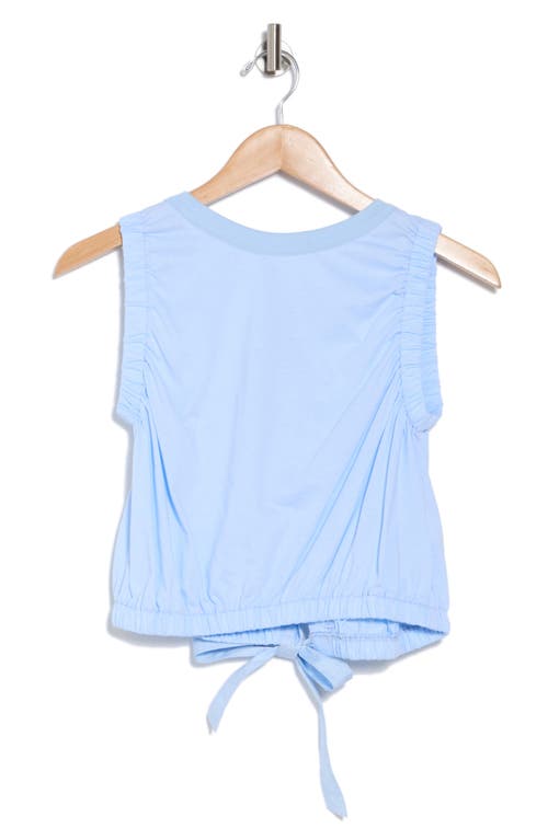 Vigoss Tie Back Ruched Tank Top In Blue