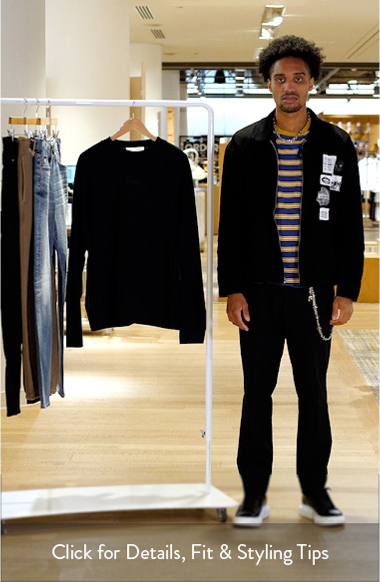 Classic Fit Long Sleeve Logo Graphic T-Shirt, sales video thumbnail