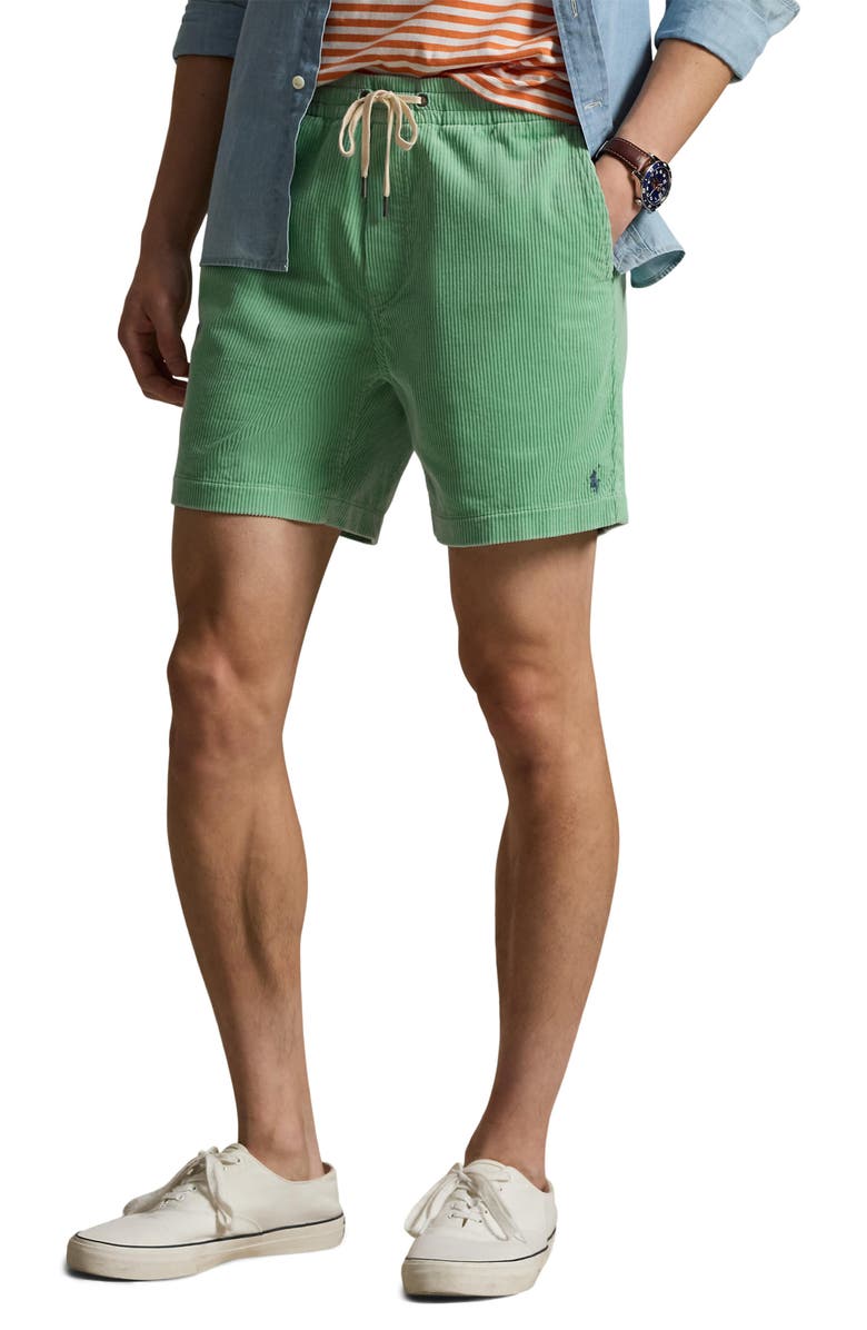 Polo Ralph Lauren Prepster Corduroy Shorts, Main, color, Celadon