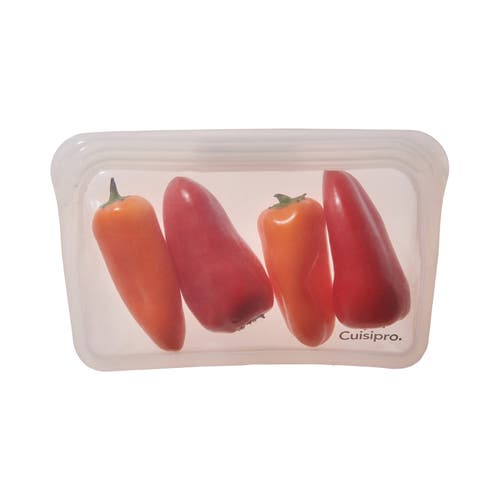 Cuisipro Pack-it Silicone Reusable Storage Bag, 400ml/13.5 oz In Transparent