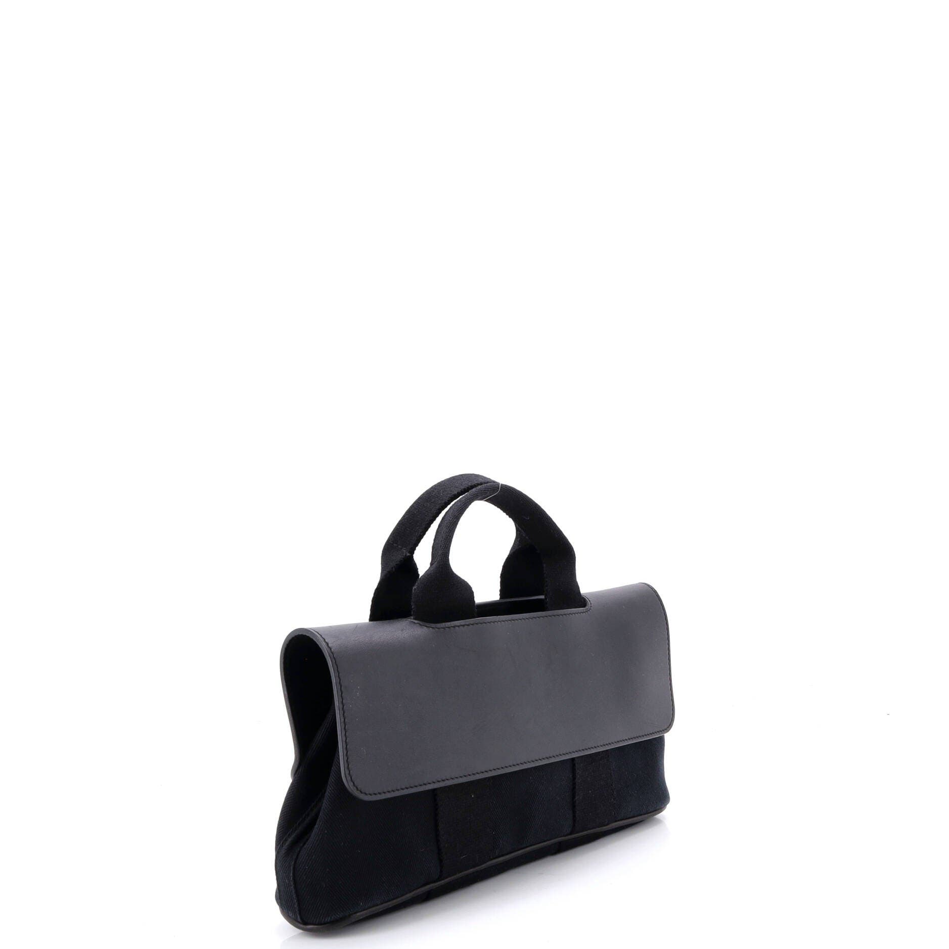 Pre-Owned Hermes Valparaiso Bag Toile and Leather PM, Alternate, color, 