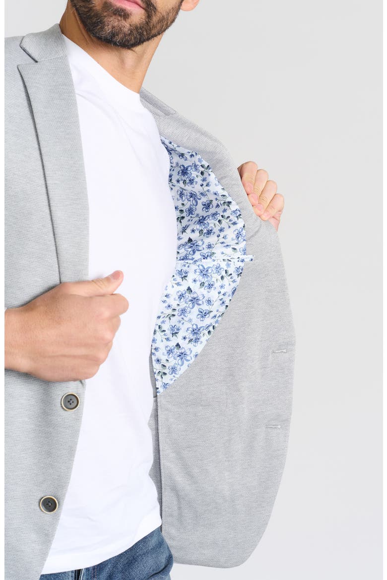 Textured Neat Knit Sport Coat, Alternate, color, GREY