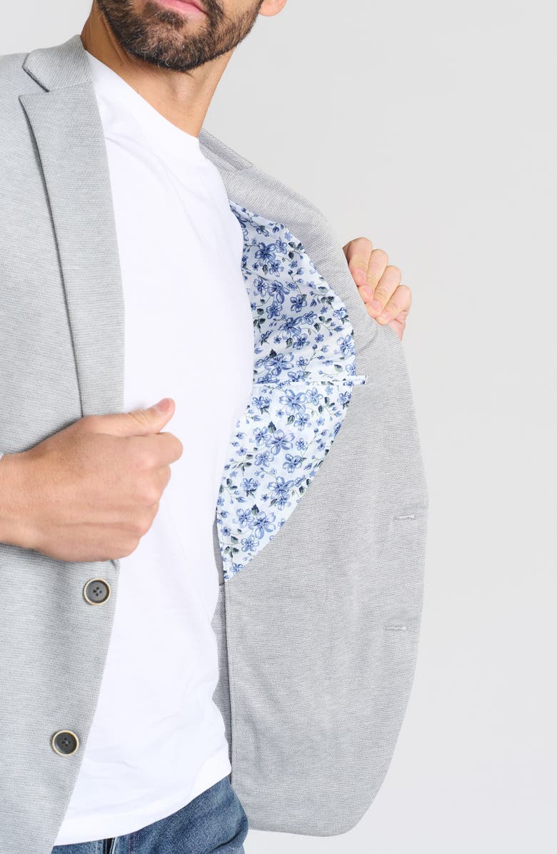 SAVILE ROW CO Textured Neat Knit Sport Coat, Alternate, color, Grey