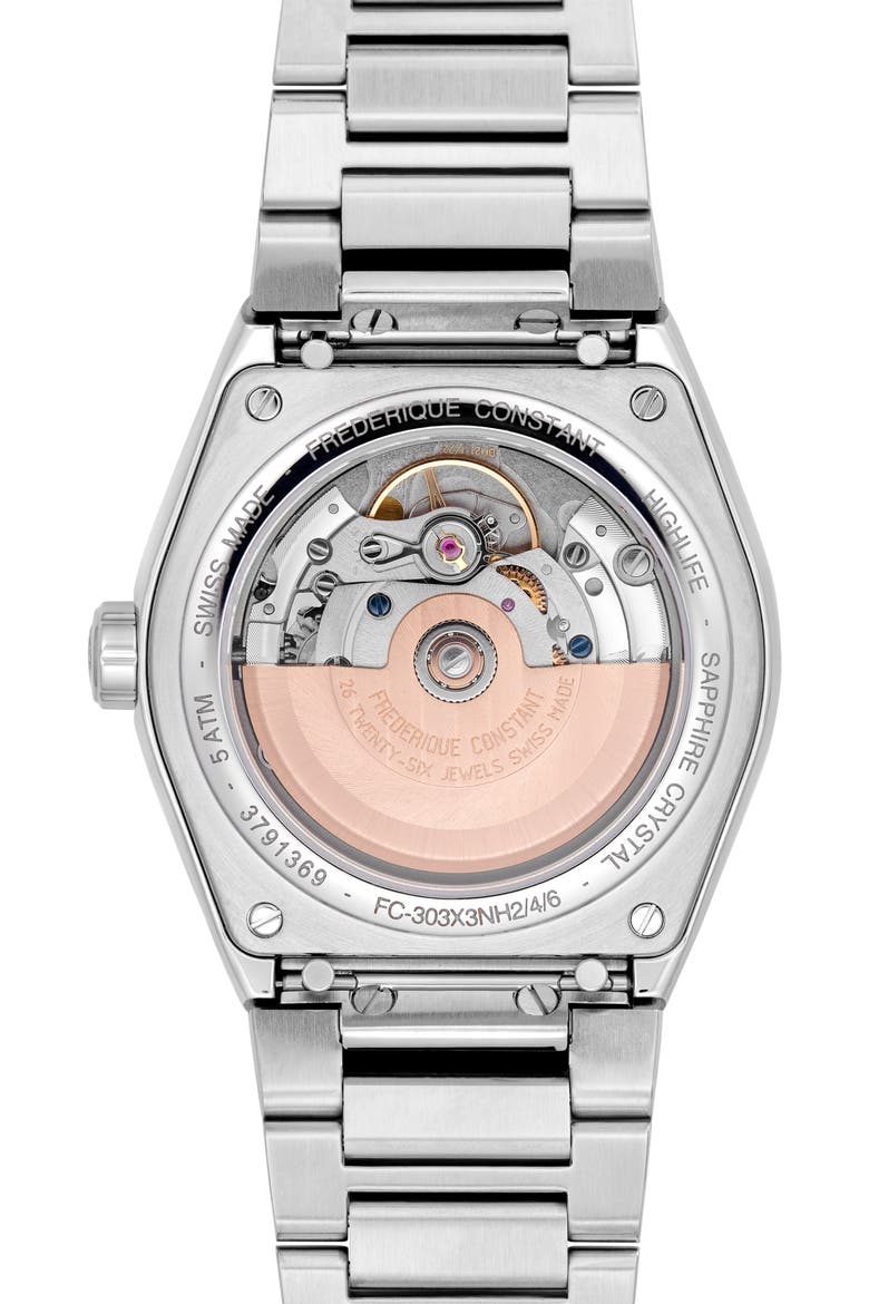 Highlife Automatic COSC Bracelet Watch, 39mm, Alternate, color, SILVER-TONE