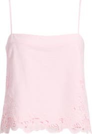 WAYF x Hannah Lovey Porter Lola Embroidered Detail Cotton Camisole