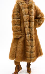 AZALEA WANG Elizabeth Faux Fur Coat
