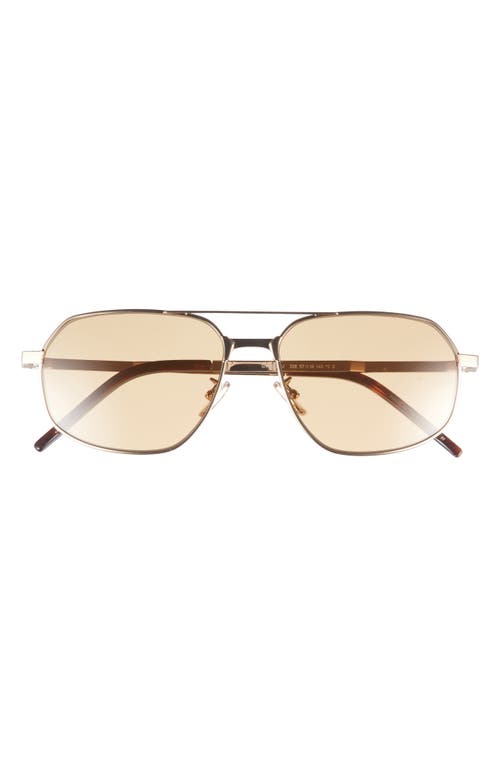 Givenchy Gv One 57mm Pilot Sunglasses In Brown