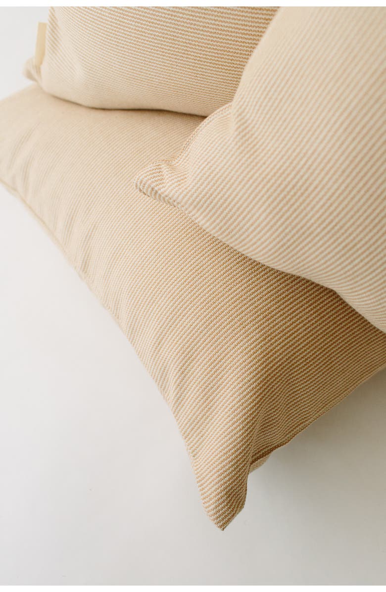 Loom Imports Pinstripe Pillow, Alternate, color, Ivory