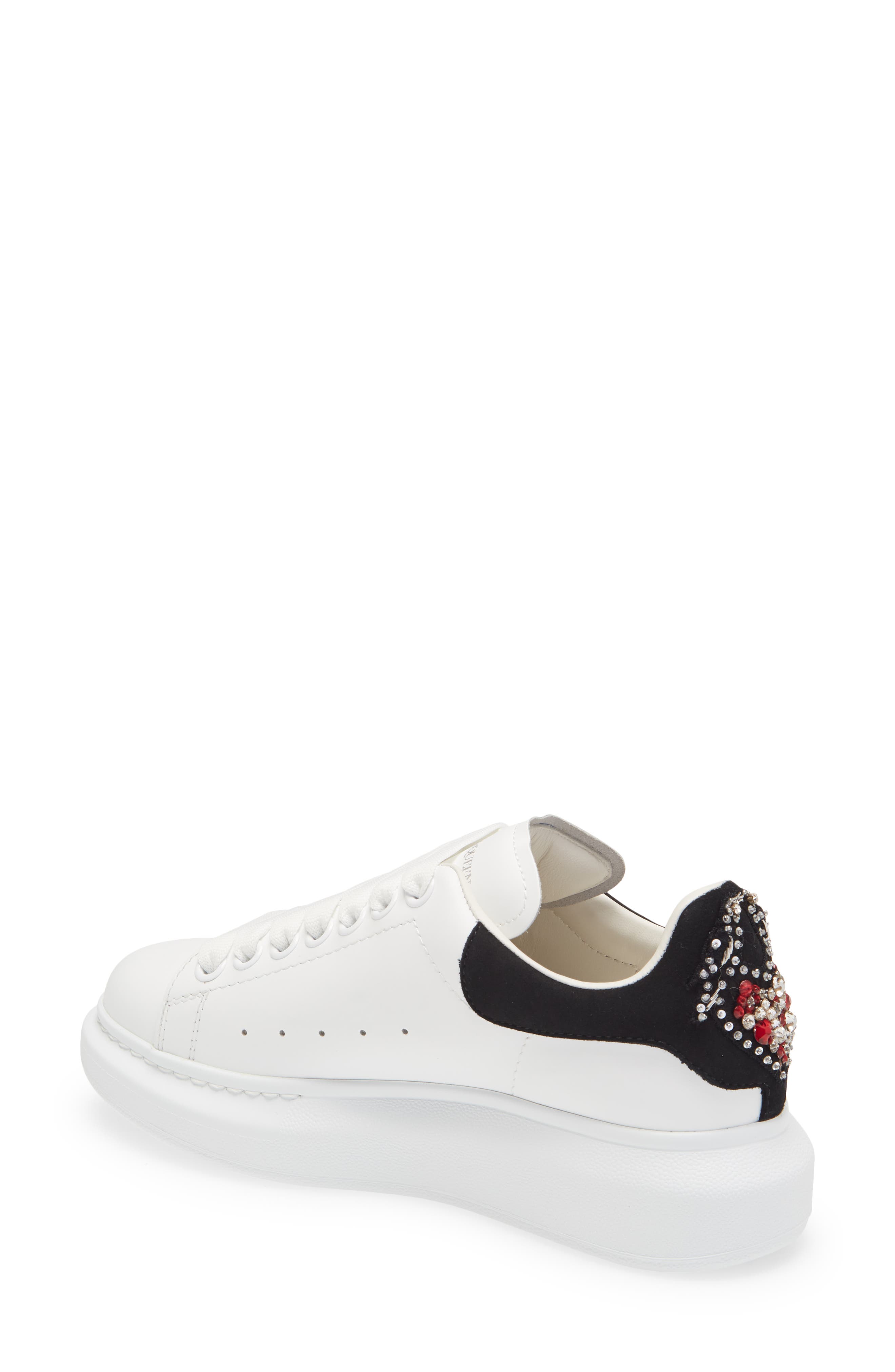 McQueen Alexander McQueen Oversize Embellished Platform Sneaker, Alternate, color, 