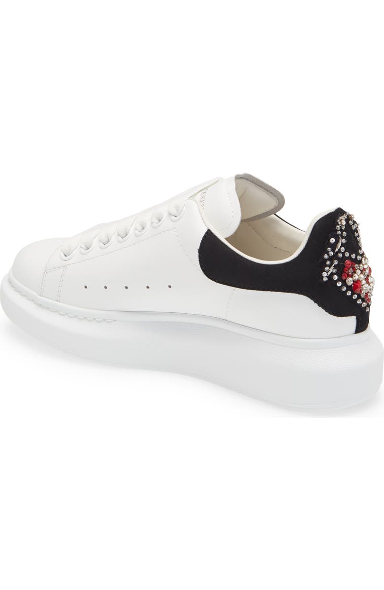 McQueen Alexander McQueen Oversize Embellished Platform Sneaker, Alternate, color,