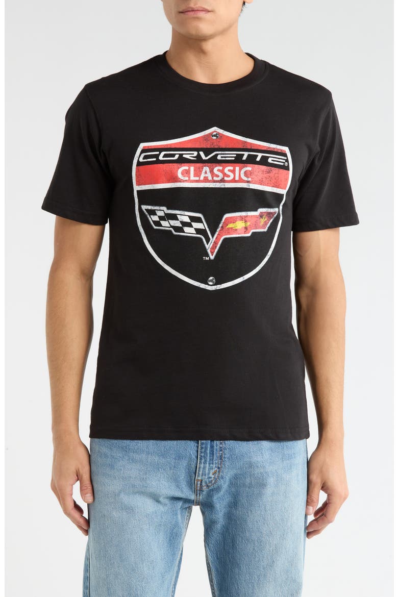 Corvette Graphic T-Shirt, Main, color, BLACK