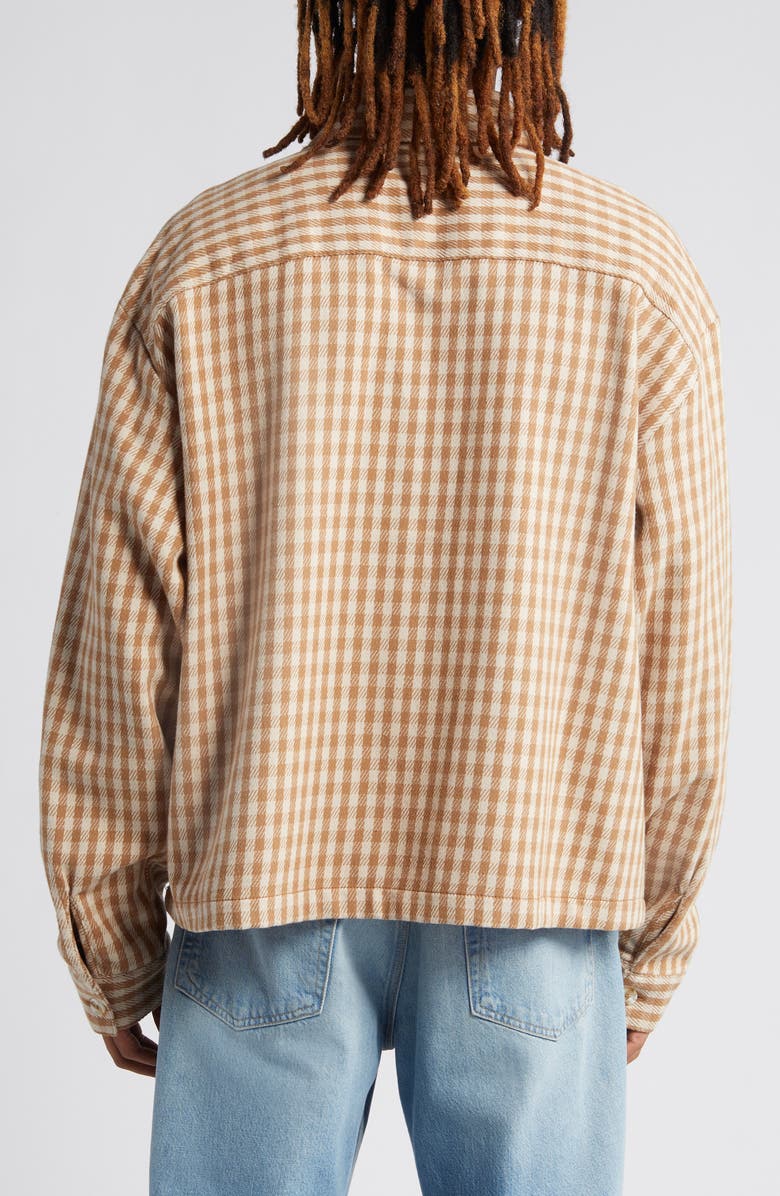 Elwood Oversize Crop Cotton Button-Up Shirt, Alternate, color, 