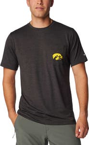 Columbia Men's Columbia Black Iowa Hawkeyes Tech Trail Omni-Wick T-Shirt
