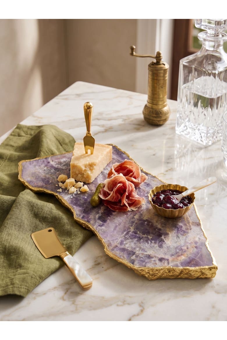 Dazzle Cheese Board, Alternate, color, Amethyst