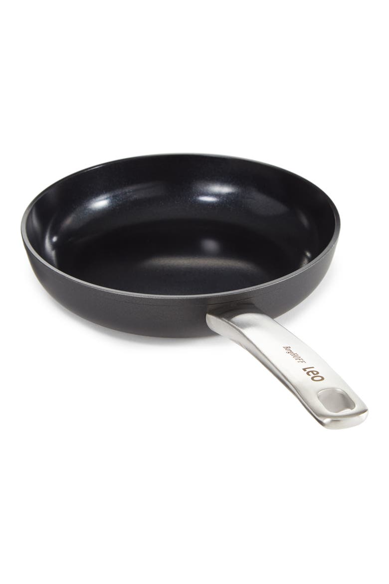 Leo Graphite Nonstick 8" Frying Pan, Alternate, color, BLACK
