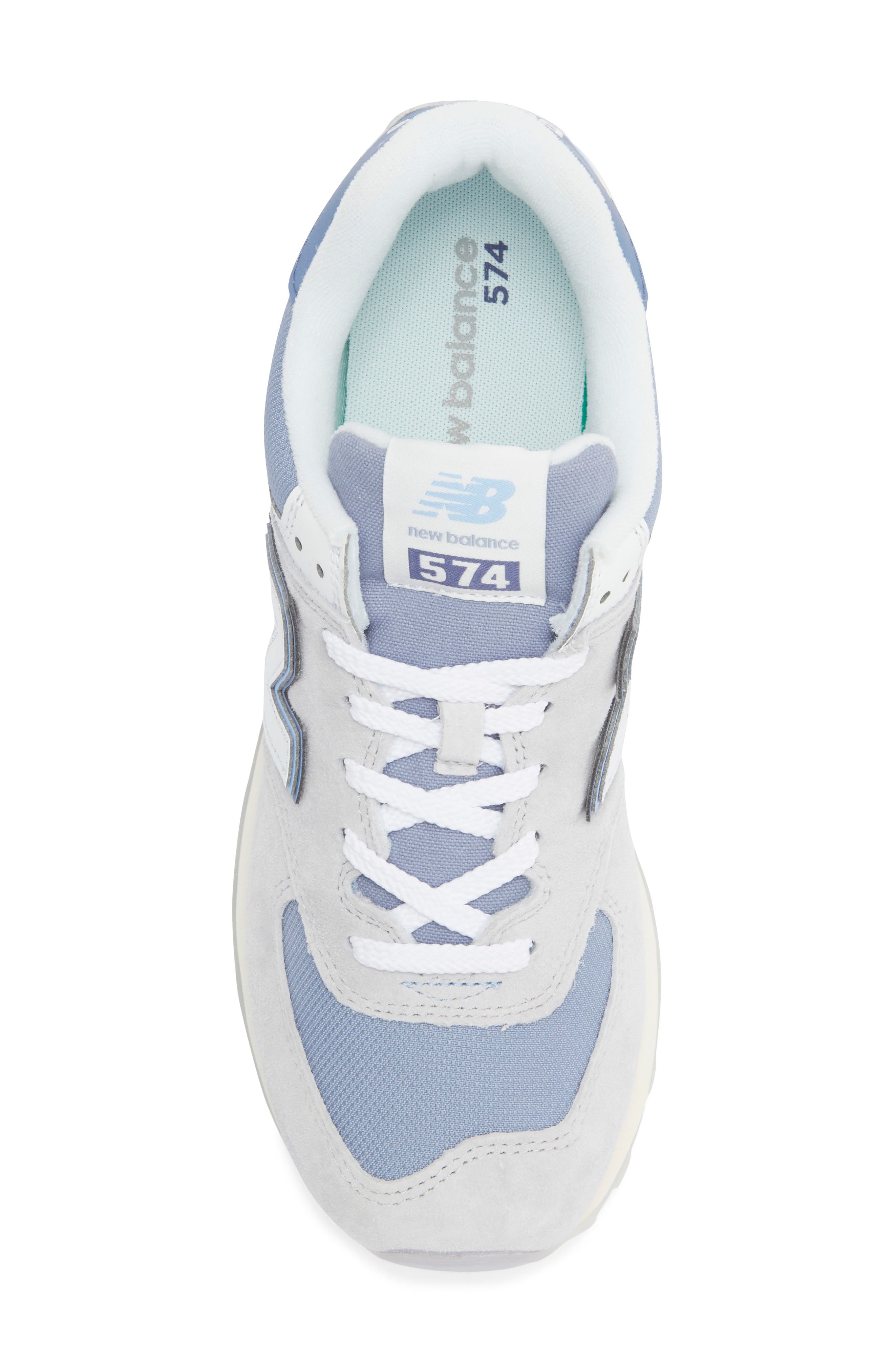 New Balance Gender Inclusive 574 Sneaker, Alternate, color, Pearl Grey/ Nb White