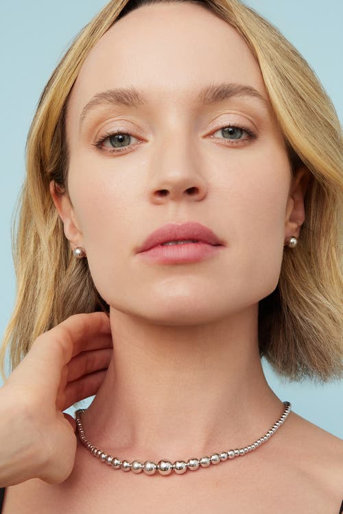 Oradina Sterling Silver Belle Of The Ball Neckace In Silver