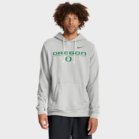 Men's Nike Gray Oregon Ducks 2025 Sideline Standard Issue Dri-FIT Hoodie