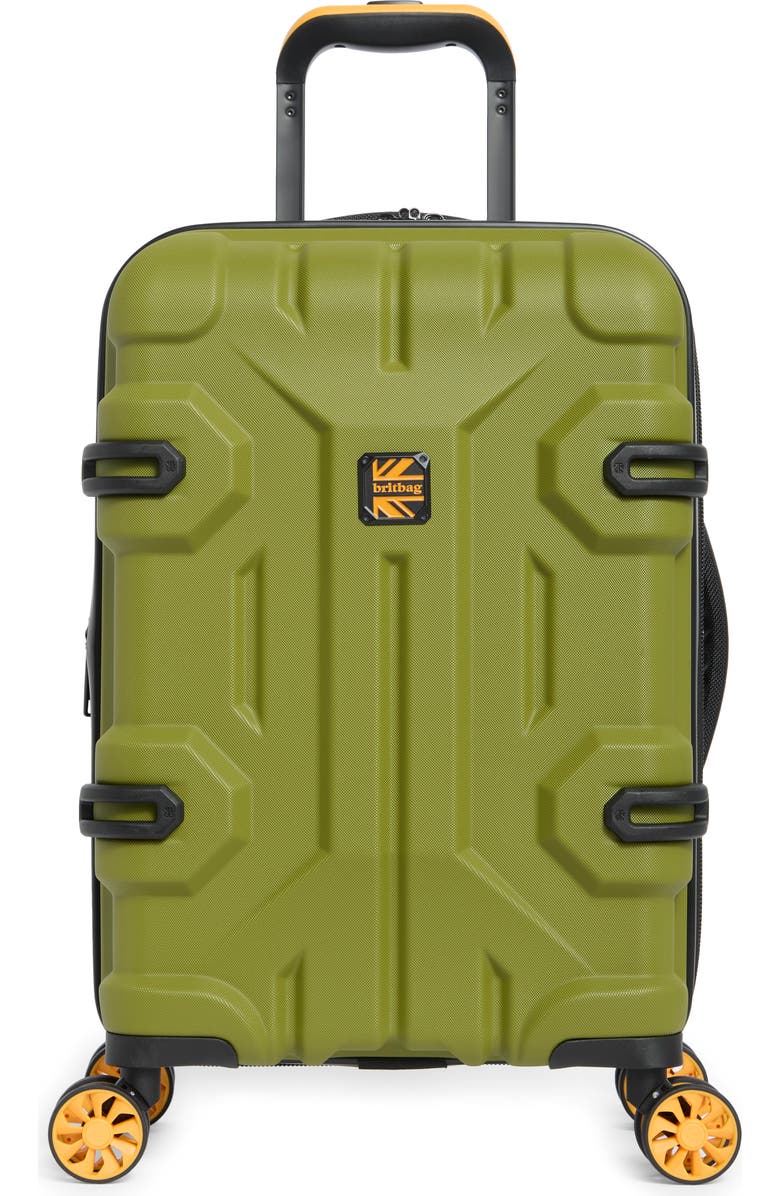 Britbag Shielding 21-Inch Hardside Carry-On Luggage, Main, color, Guacamole