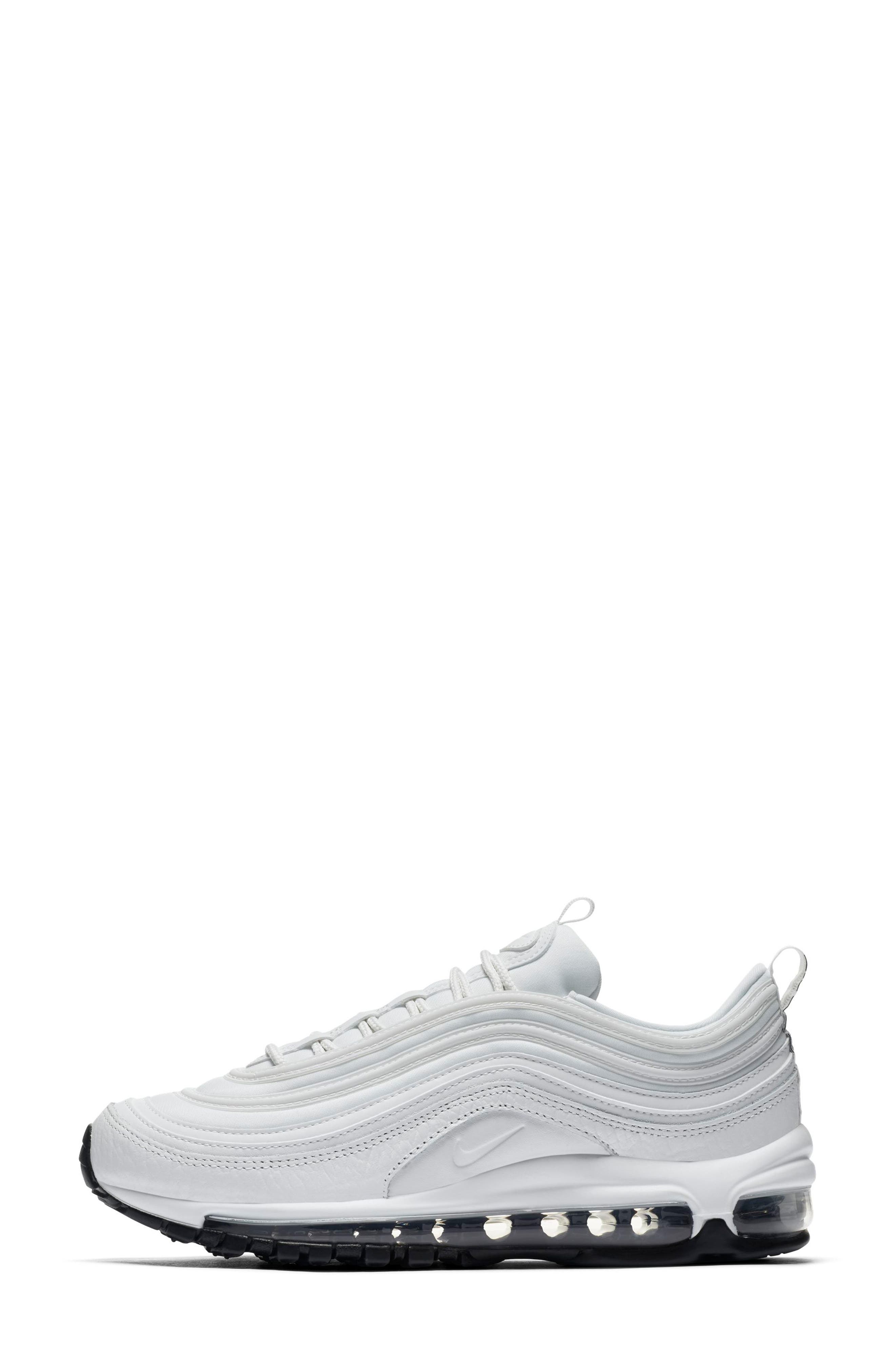 Air Max 97 Sneaker, Alternate, color, WHITE