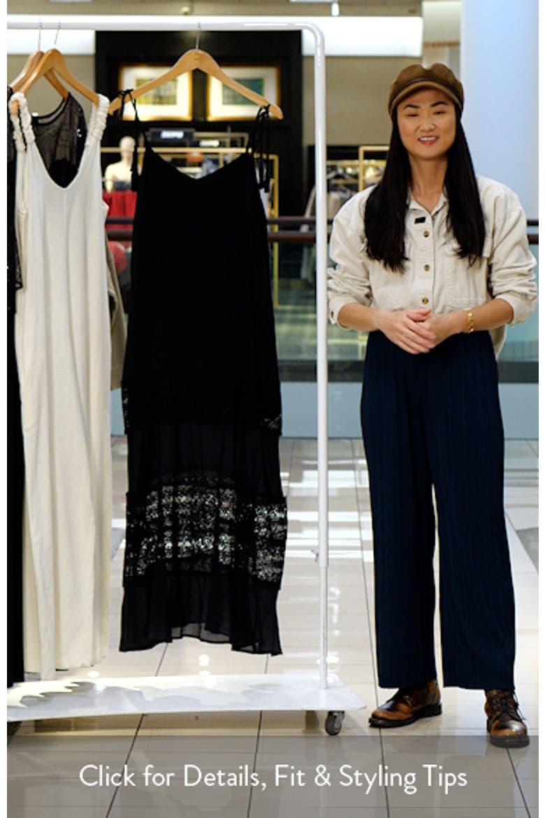 Lace Tie Strap Cover-Up Maxi Dress video