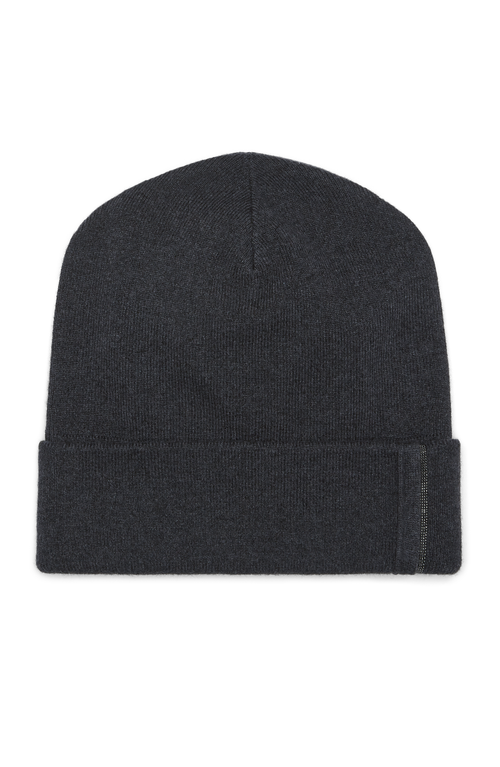 Brunello Cucinelli Knit Beanie In Lignite Grey