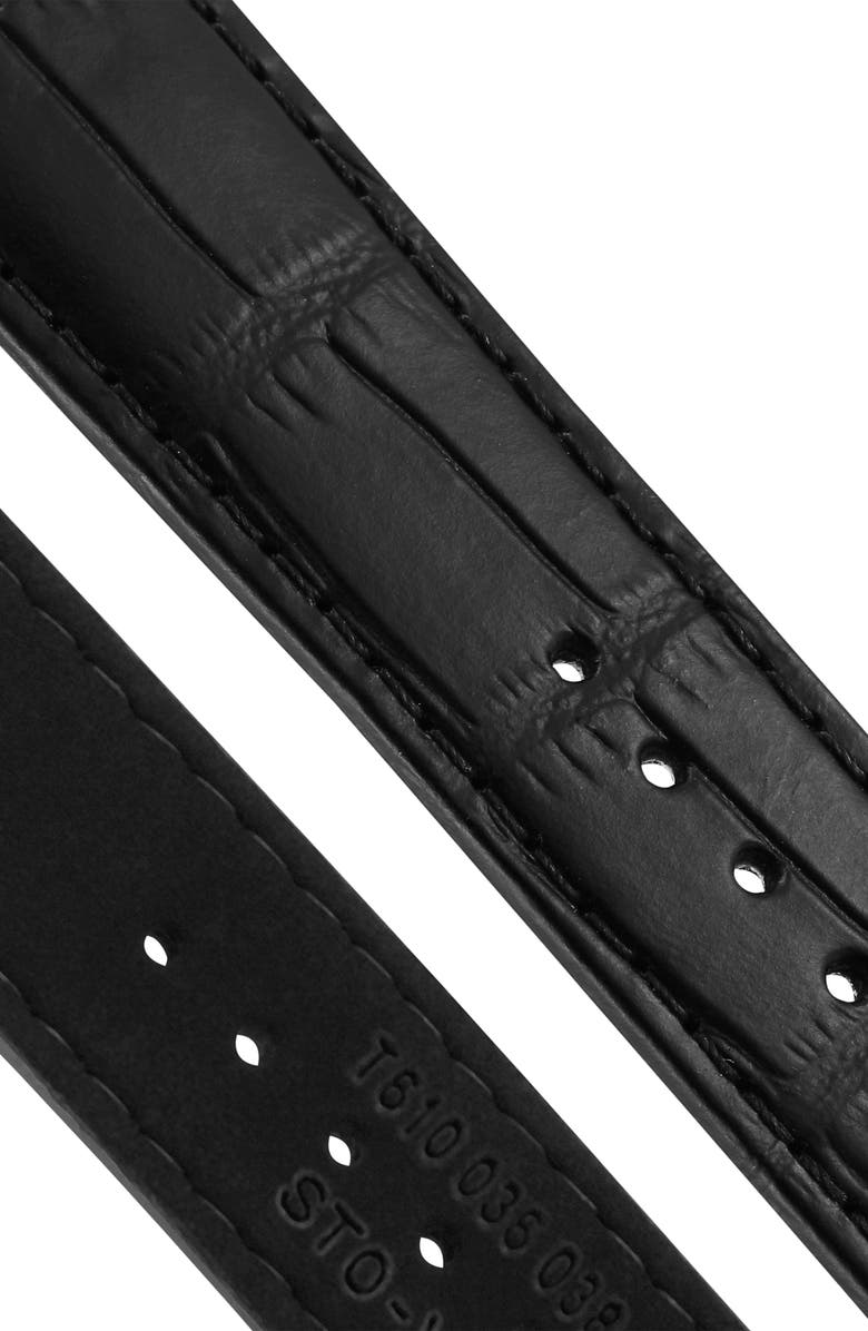 Tissot Chemin Des Tourelles Automatic Leather Strap Watch, 42mm, Alternate, color,