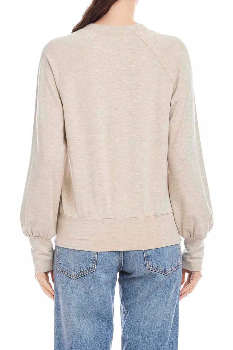 Mara Henley Top, Alternate, color, OATMEAL