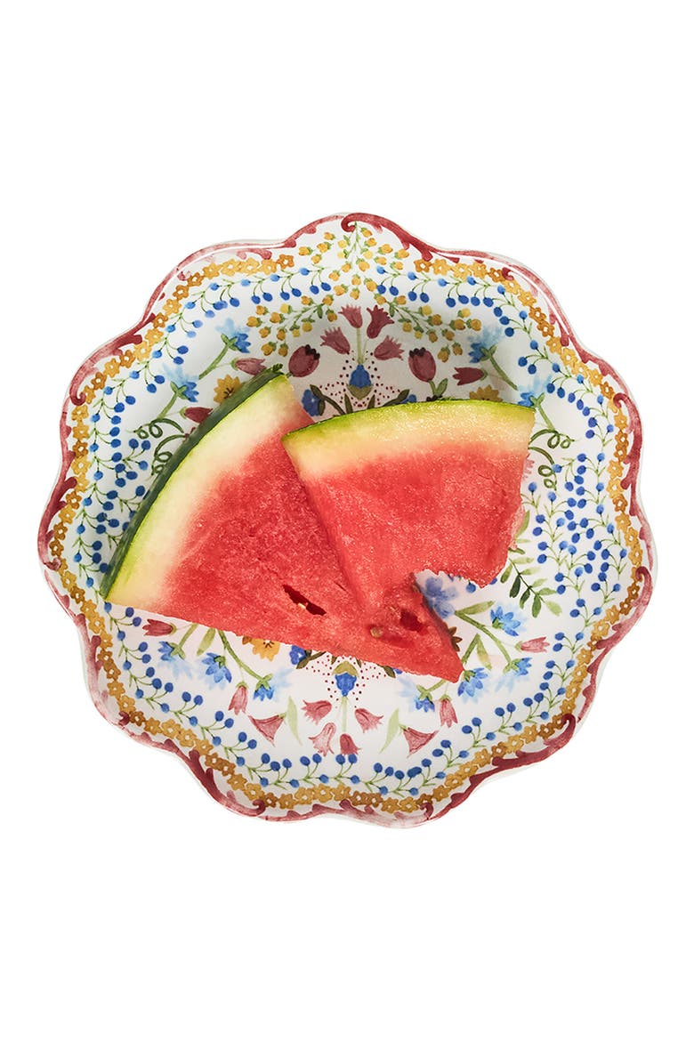 Sofia Set of 4 Side/Cocktail Plates, Alternate, color, MULTI ORANGE