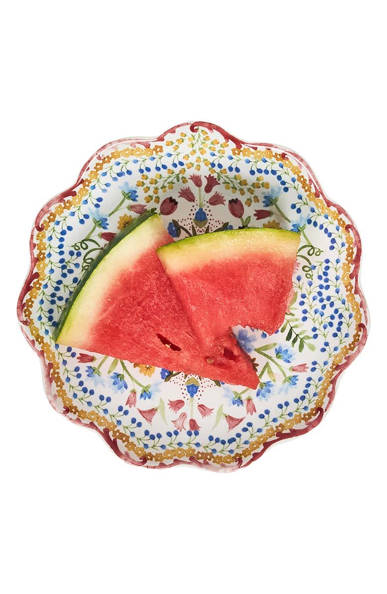 Juliska Sofia Set of 4 Side/Cocktail Plates, Alternate, color, Multi Orange