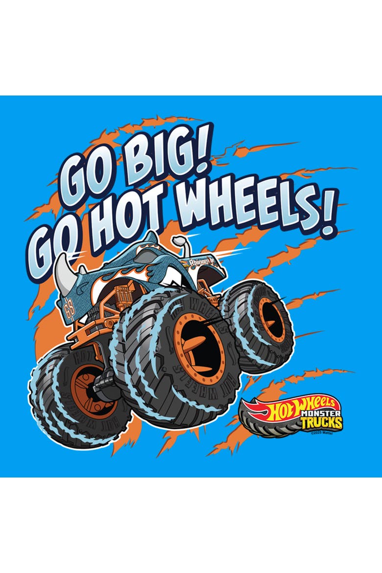 Boys Hot Wheels Go Big Monster Truck T Shirt, Alternate, color, Sapphire