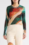 Desigual Print Thin Gauge Sweater